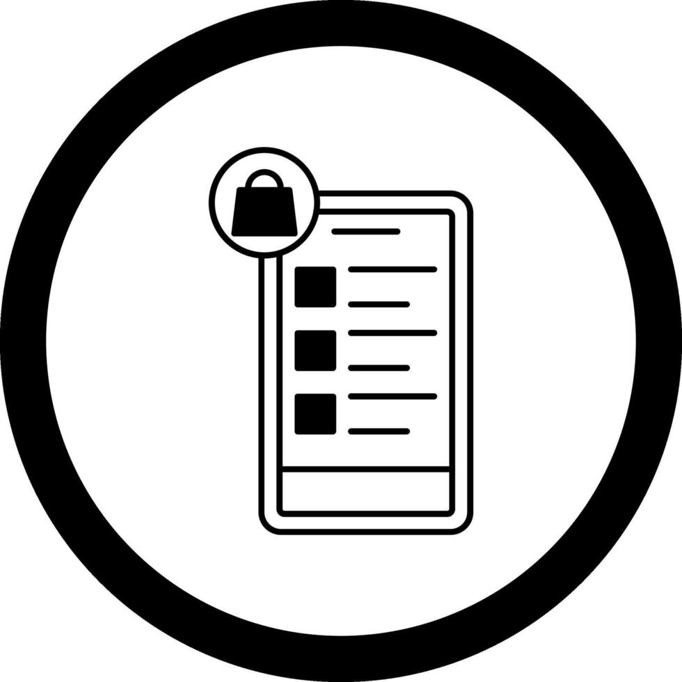 OnCircle Shopping Wishlist Circle Icon vector