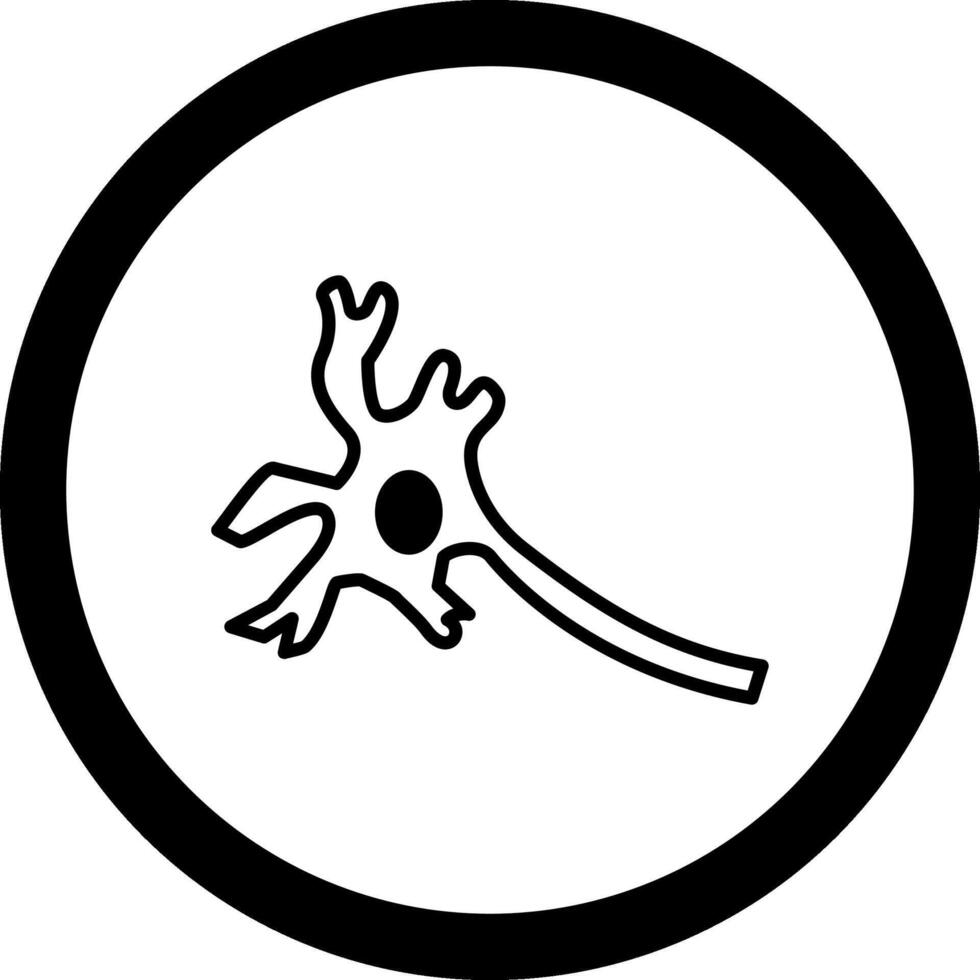 Neuron Circle Icon vector