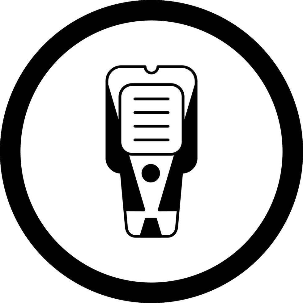 Stud Finder Circle Icon vector