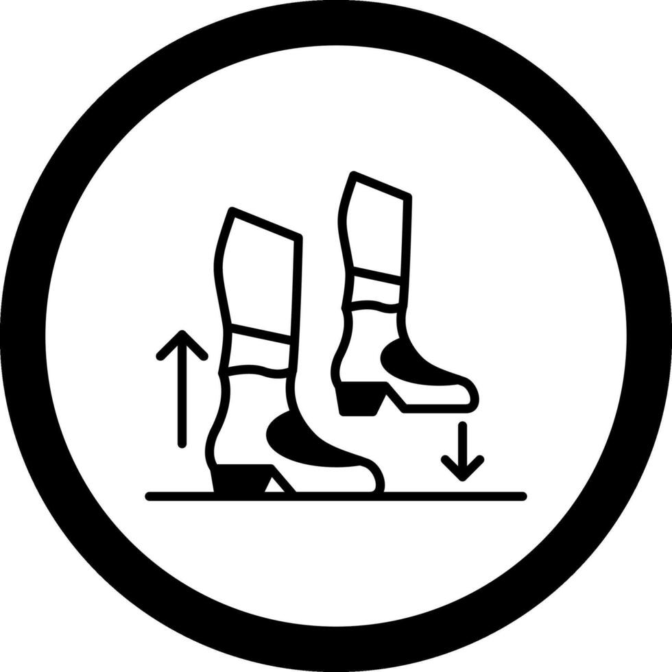 Step Circle Icon vector