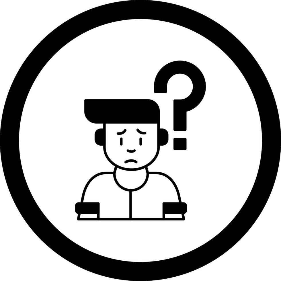 Confusion Circle Icon vector