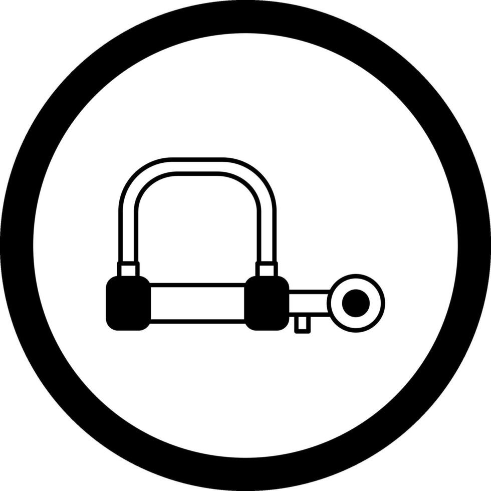 Wire Lock Circle Icon vector