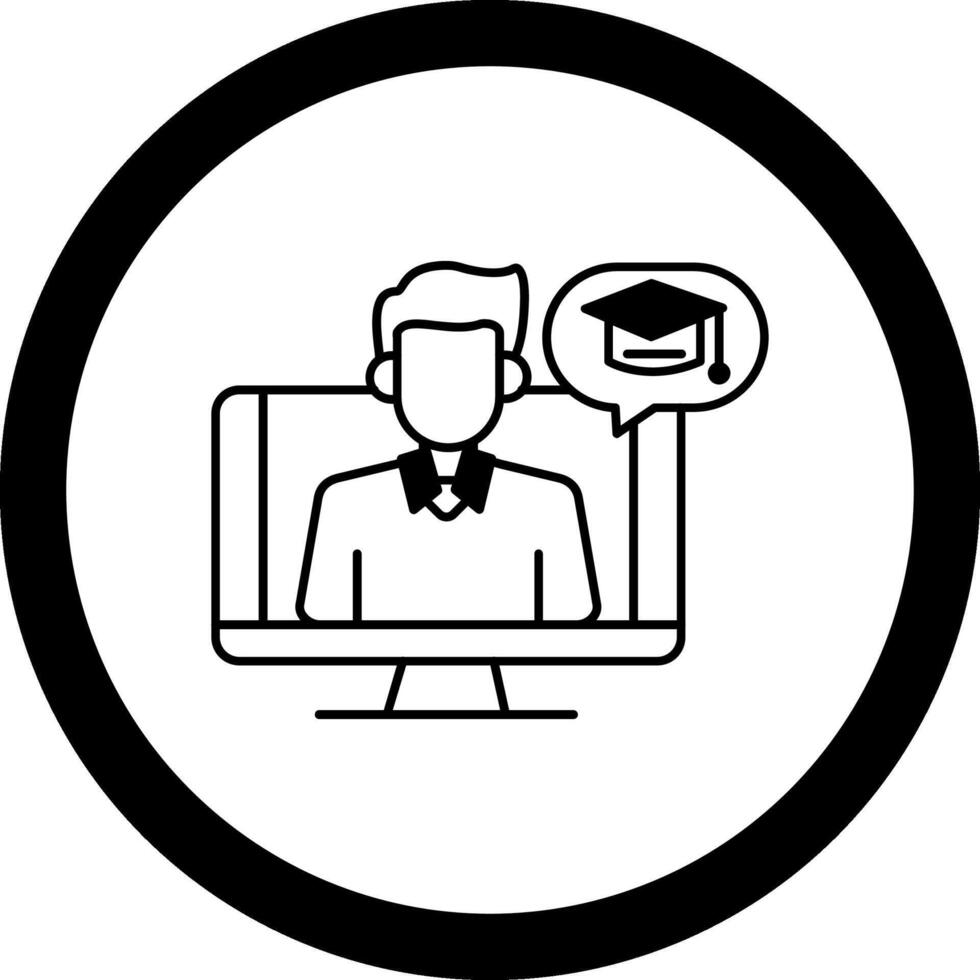 OnCircle Teacher Circle Icon vector