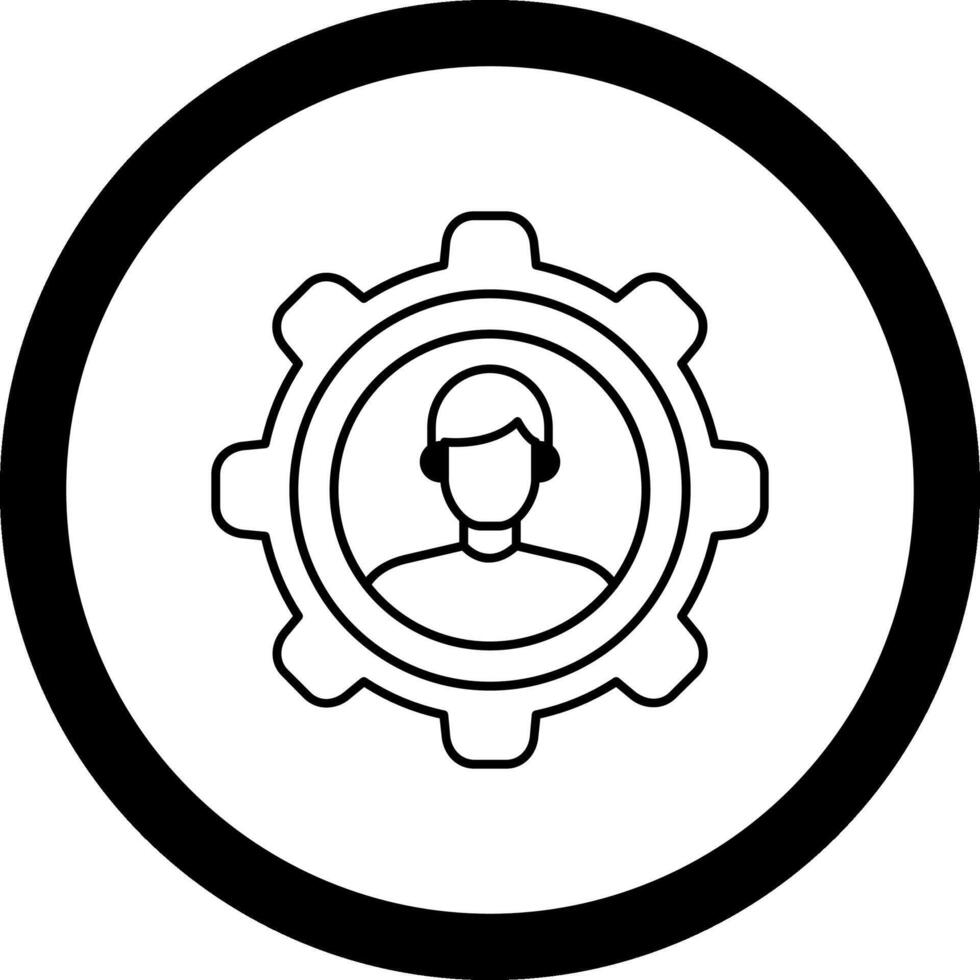 Customer Relationship Circle Icon vector