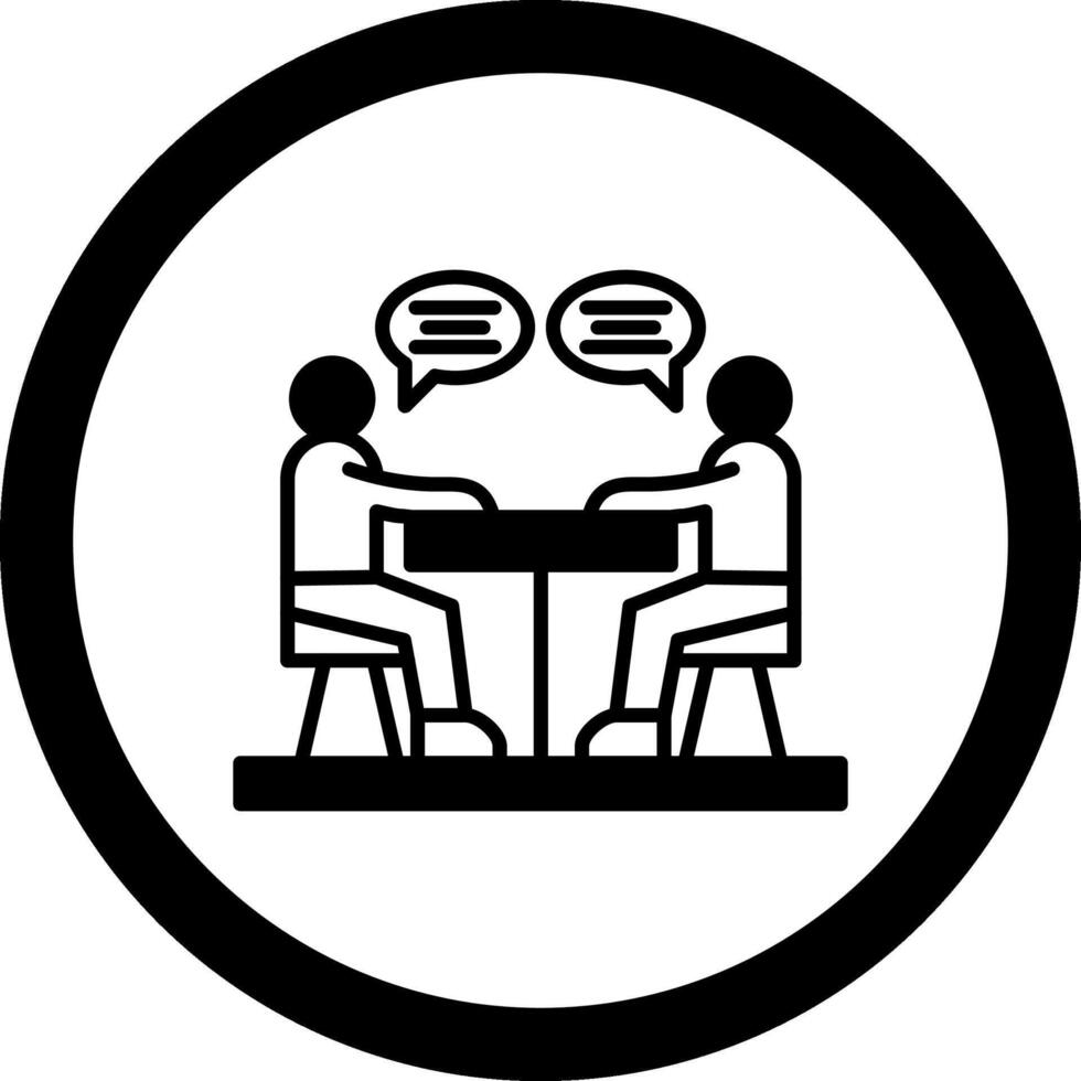 Discussion Circle Icon vector