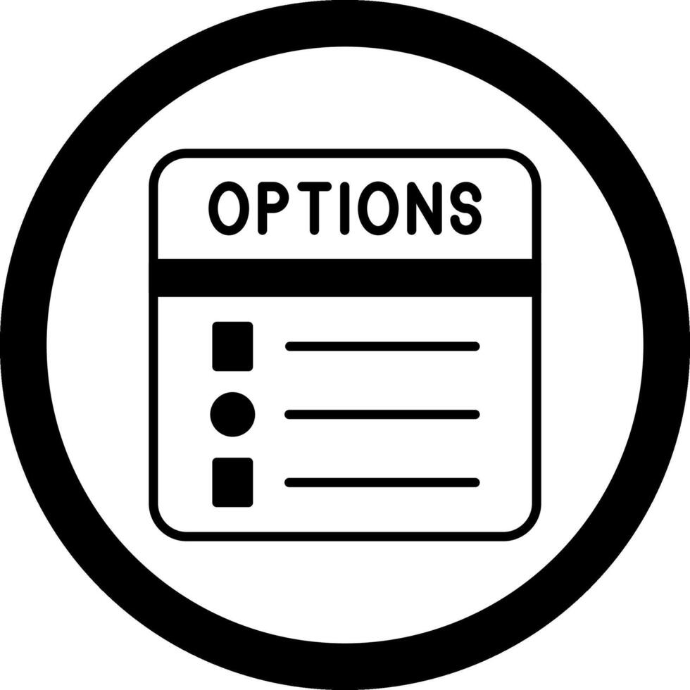 Options Circle Icon vector