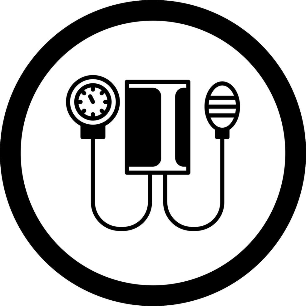 Blood Pressure Meter Circle Icon vector