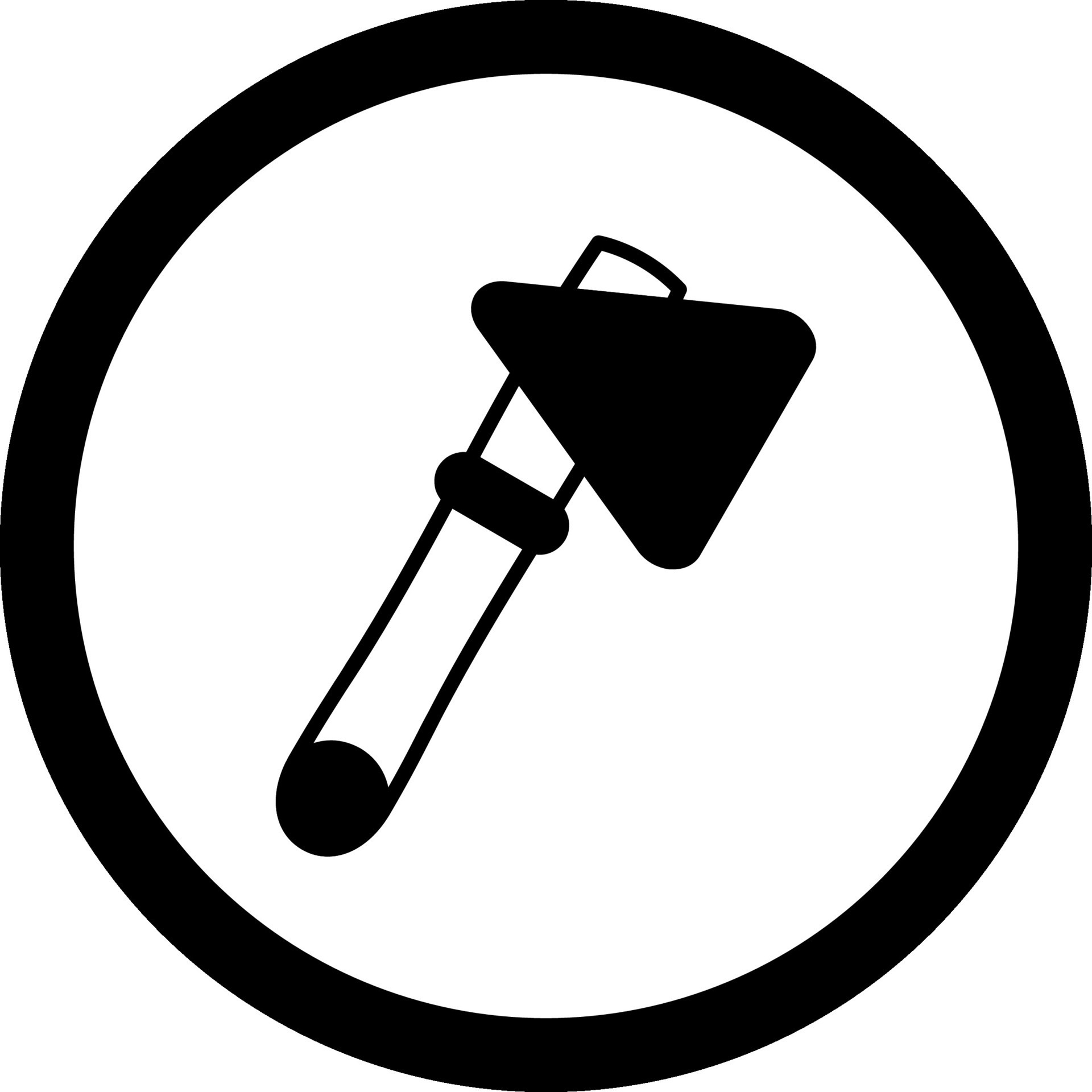 Bone Hammer Circle Icon 48283260 Vector Art at Vecteezy