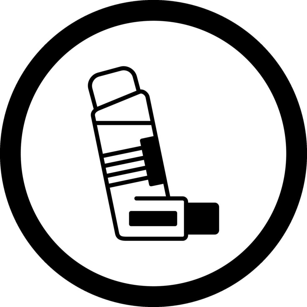 Inhaler Circle Icon vector