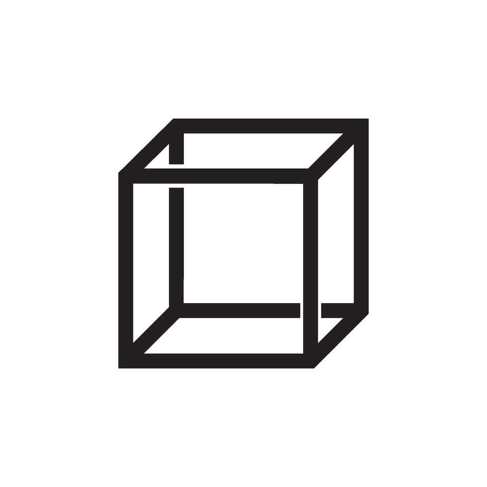 cube icon illustration vector