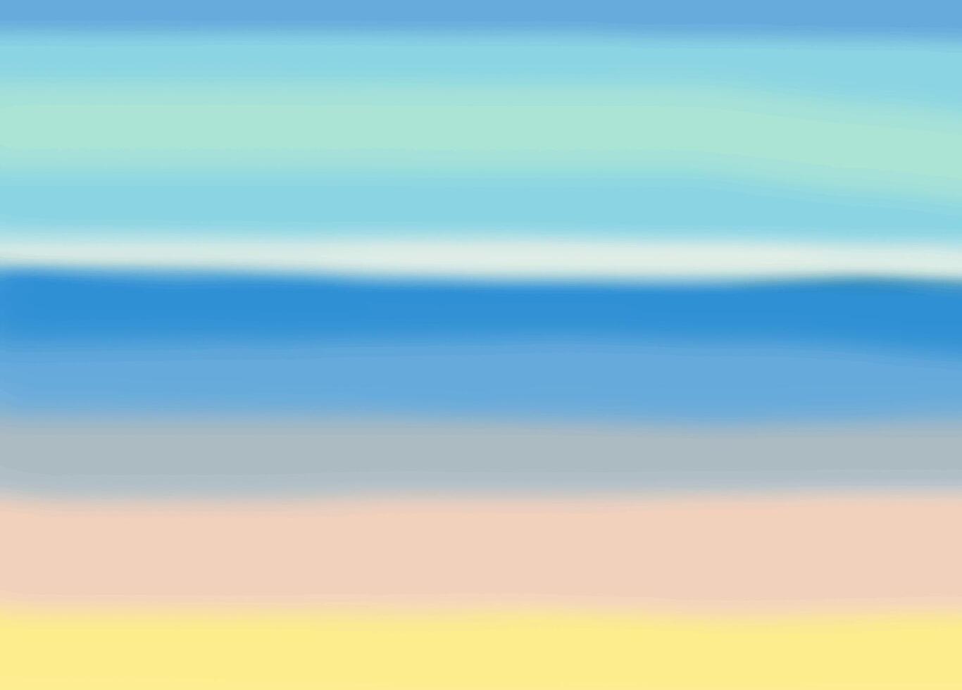 blue-yellow gradient background looking like seashore. Sea, sand and sky vector