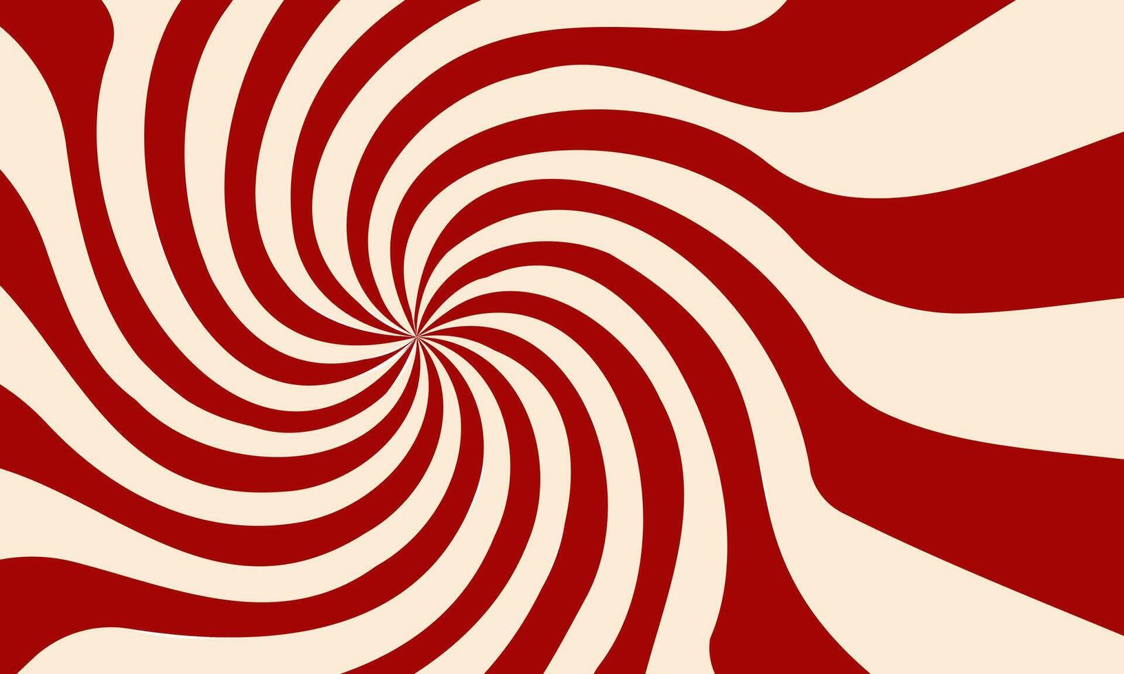 Horizontal background of colorful red and white rays in a circle spiral. Flat lines abstract fireworks. vector