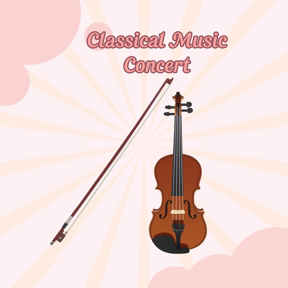 Illustration of Classical Music Concert Poster Banner vector