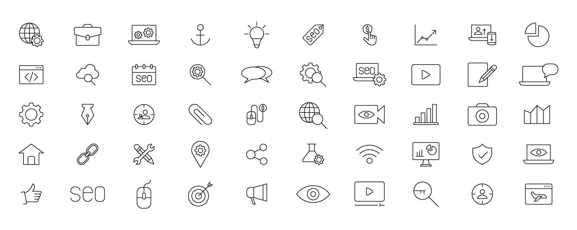 Education and Learning simple thin line icons set. Education, School, Learning, Book, study editable stroke icons vector