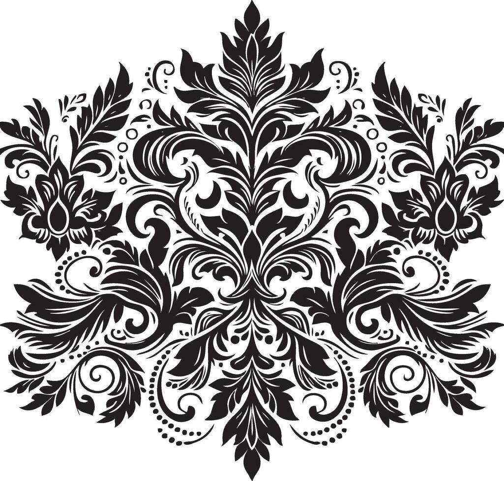 Ornament silhouette art illustration. floral vine, border, Black, Elements vector