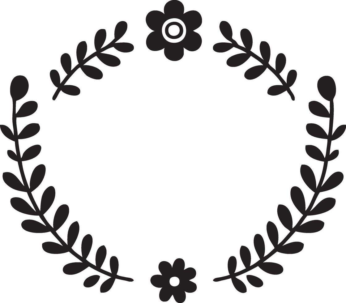 Ornament silhouette border art illustration . floral vine, border, Black, Elements vector