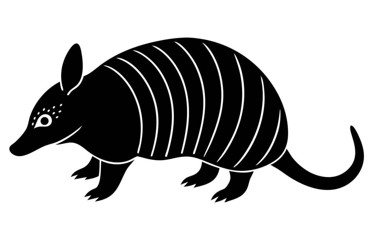 Funny Armadillo Illustration Cartoons, Clipart And Line Art Design on White Background, Funny armadillo illustration in cartoon, clipart, and line art styles on a white background. vector