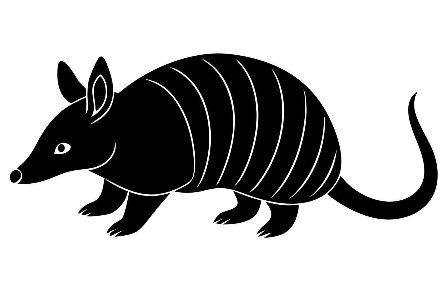 Funny Armadillo Illustration Cartoons, Clipart And Line Art Design on White Background, Funny armadillo illustration in cartoon, clipart, and line art styles on a white background. vector