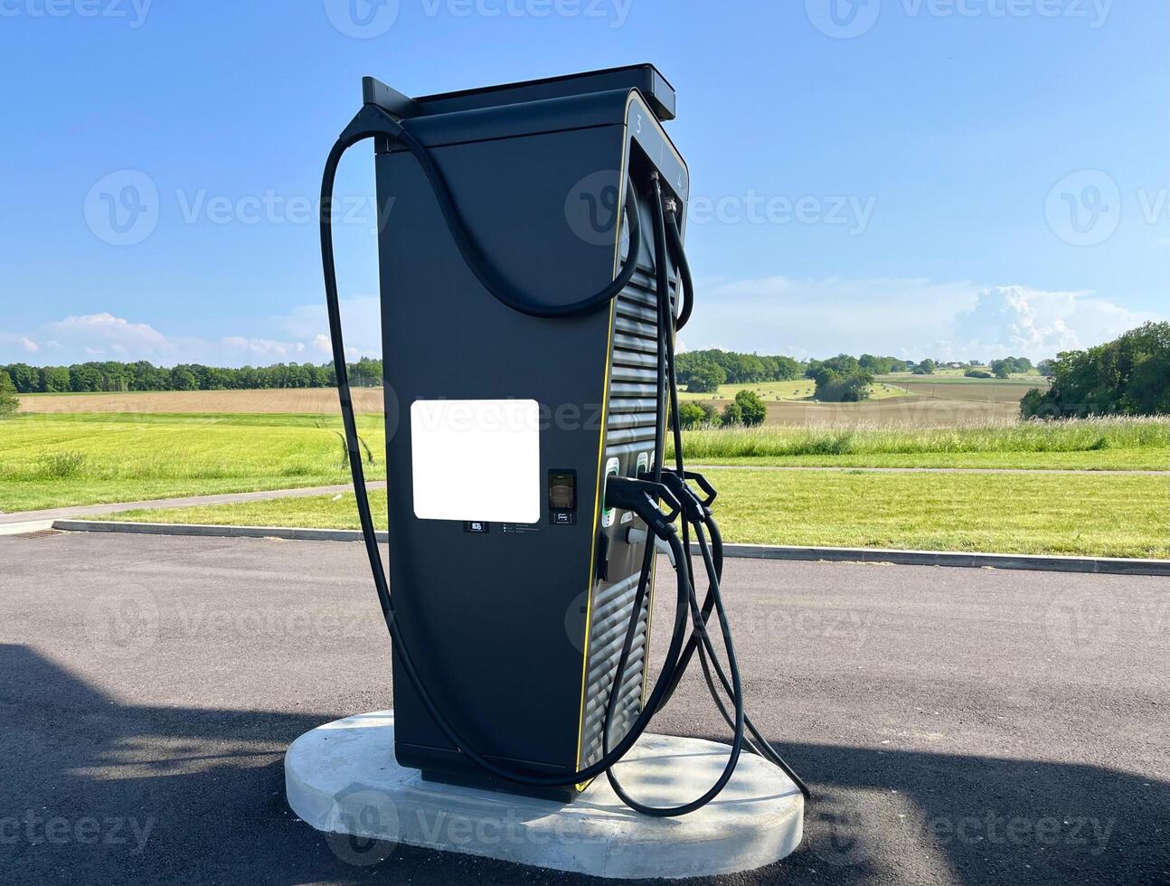 Charging station for fast charging of batteries of modern electric vehicles photo