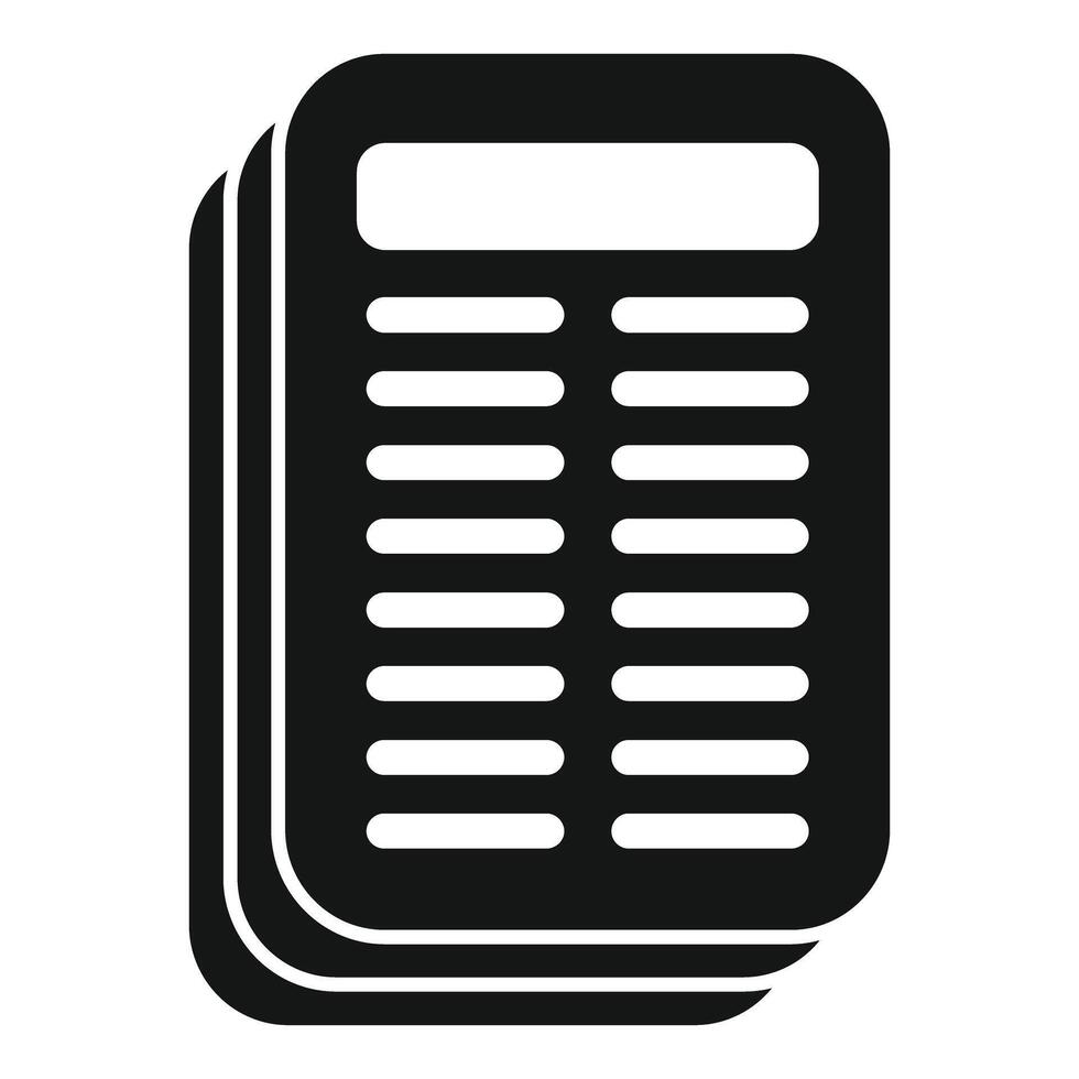 Stack of paper forms with text presenting important information vector