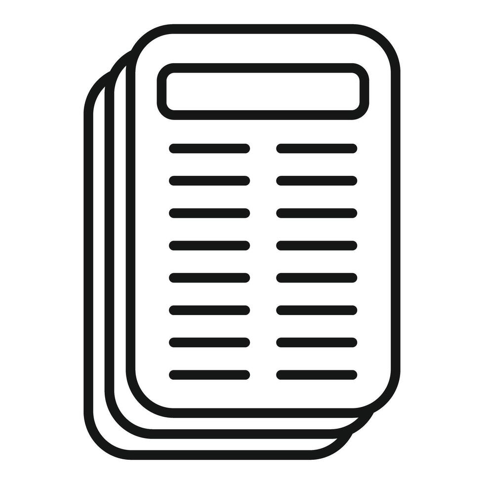 Stack of paper forms is representing bureaucracy and paperwork vector