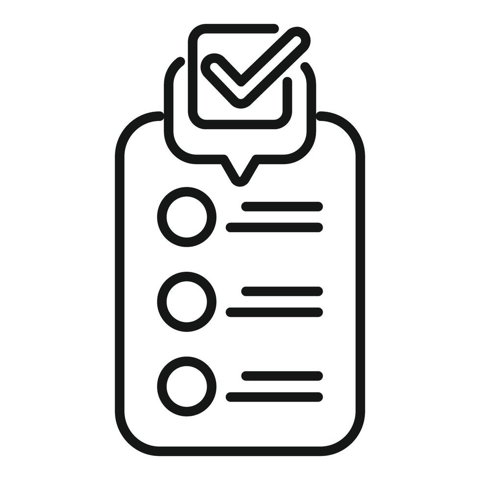 Smartphone showing validated checklist icon for app or website vector