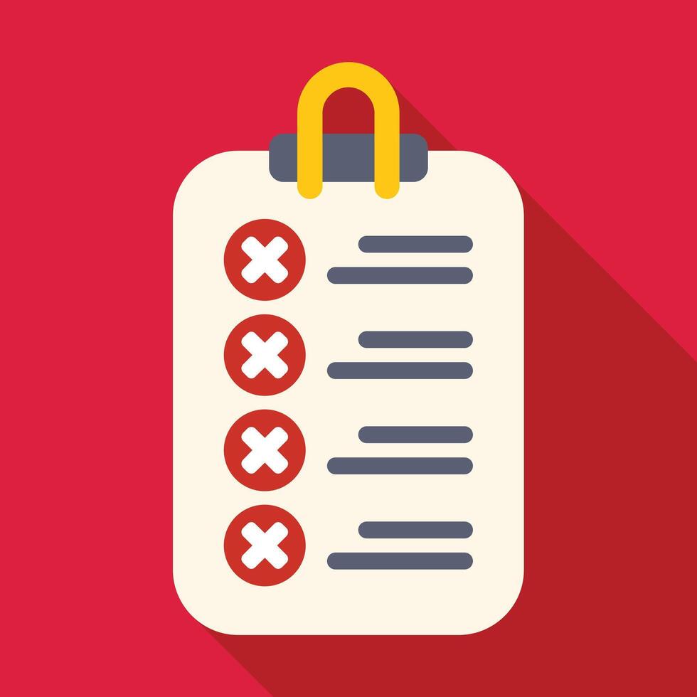 Clipboard with check marks indicating completed tasks or survey responses vector
