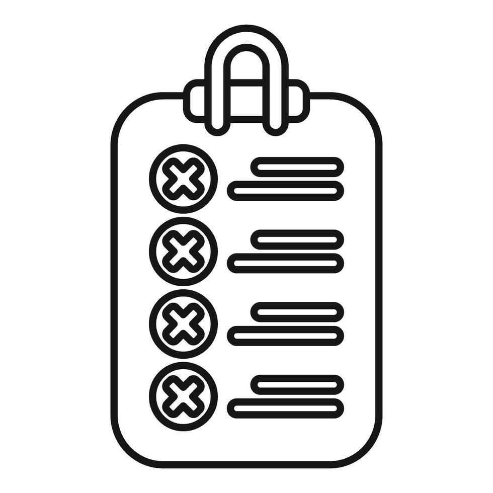 Clipboard with checklist showing completed tasks icon vector