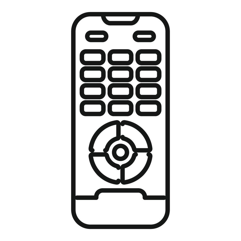 Remote control showing concept of watching television vector