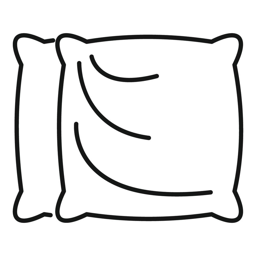 Soft pillow providing comfort and relaxation for sleep vector