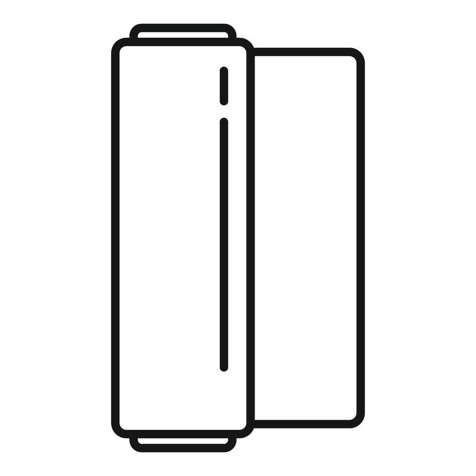 Paper roll icon showing a roll of paper being used for printing vector