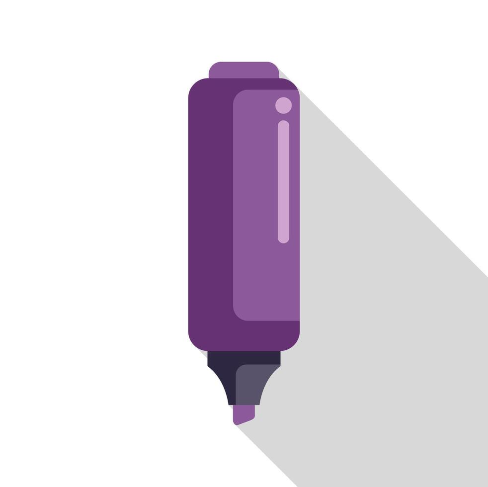 Purple marker pen drawing a line with its cap off vector