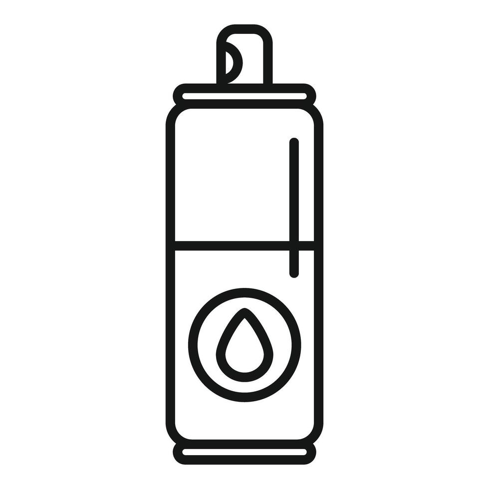 Spray bottle containing cleaning liquid is standing upright vector