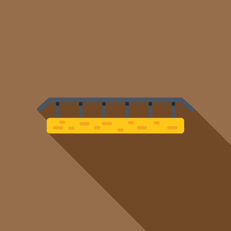 Small bridge leading to success concept icon vector