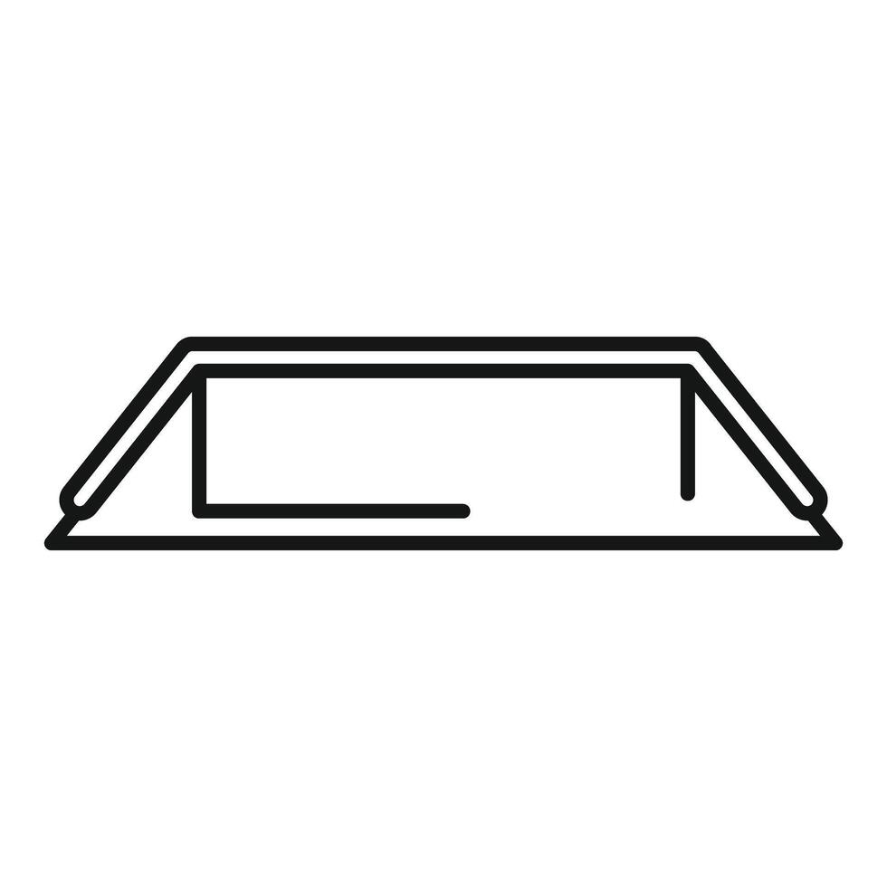 Empty swimming pool for sports activity icon vector