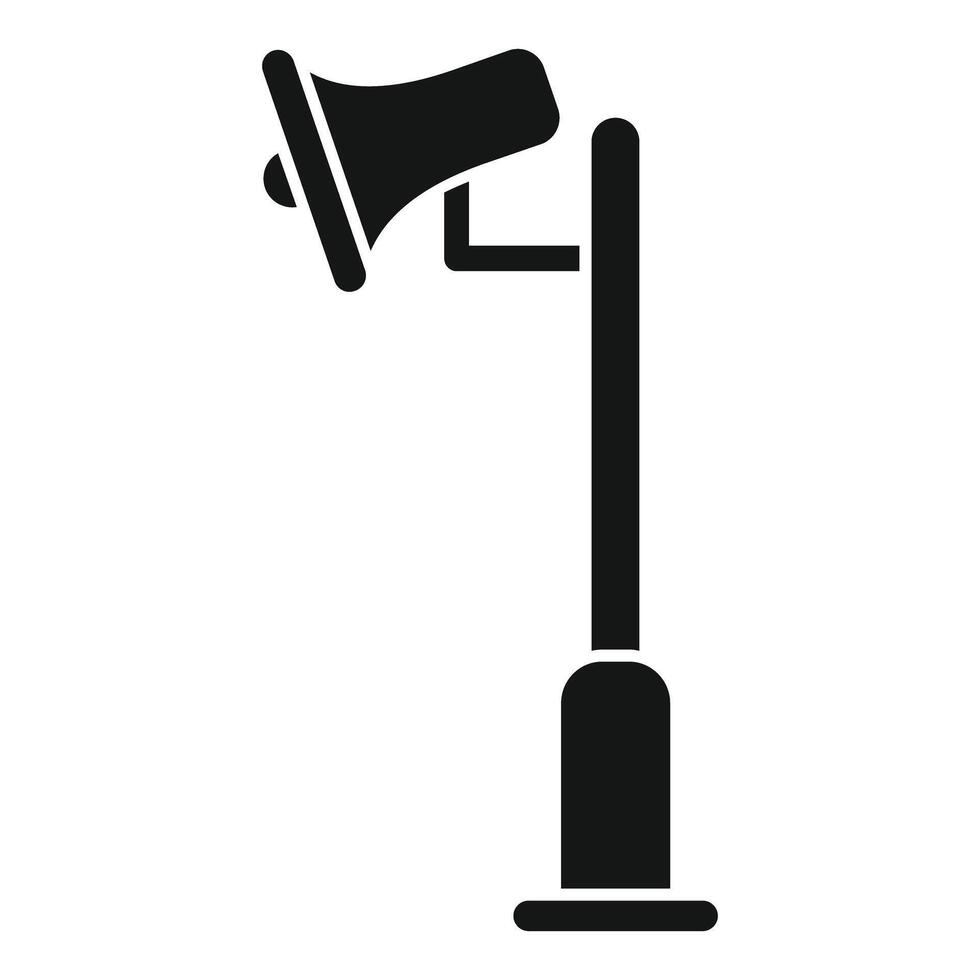Street megaphone announcing important information icon vector