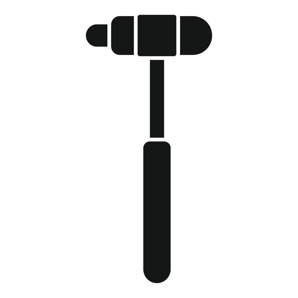 Reflex hammer icon showing neurology and neurologist vector