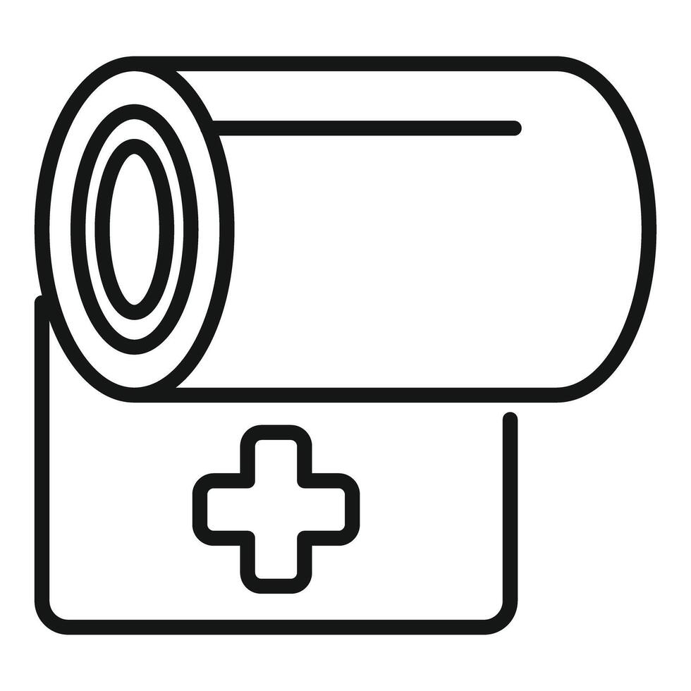 Medical elastic bandage icon representing first aid kit tool vector