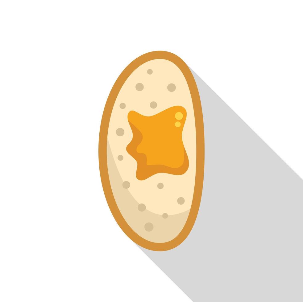 Delicious loaf of bread with melting butter on top vector