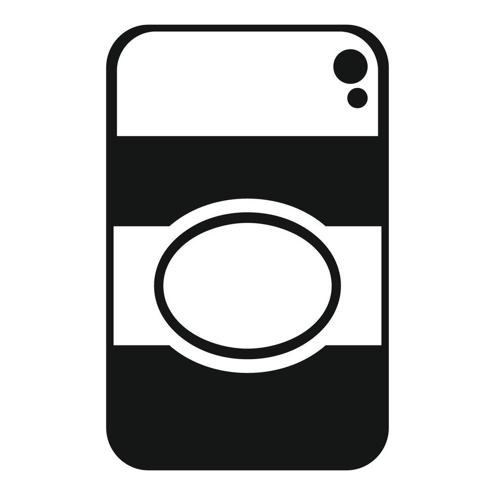 Smartphone screen showing augmented reality app icon vector