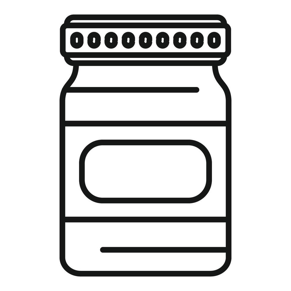 Empty jar with blank label for branding and packaging design vector