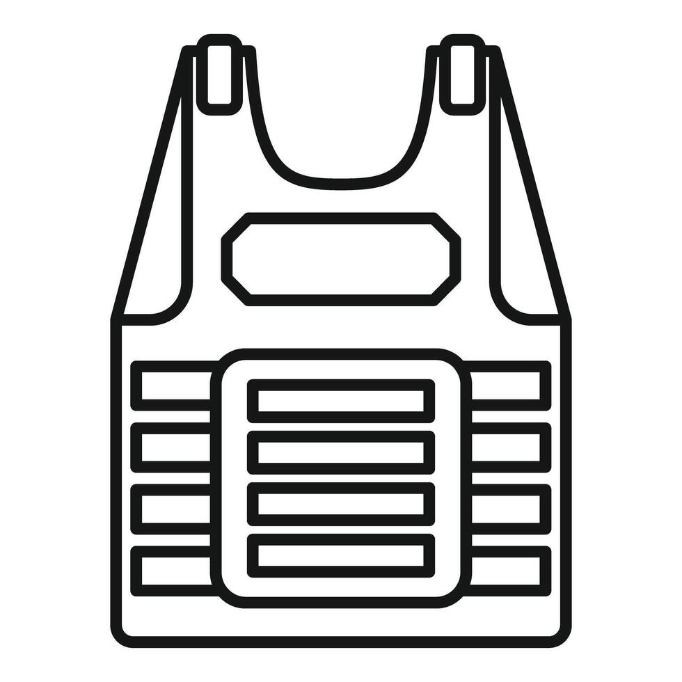 Bulletproof vest offering personal protection from firearm threat vector