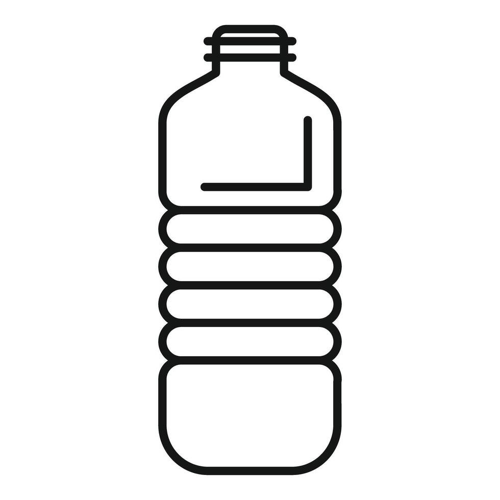 Plastic bottle icon representing storing water or juice vector