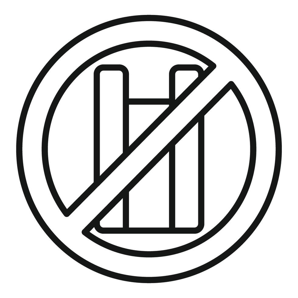 Banning thin polyethylene package, reducing global warming concept vector