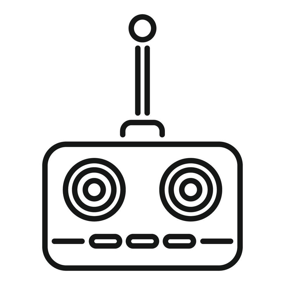 Drone remote controller with antenna for controlling the flight vector