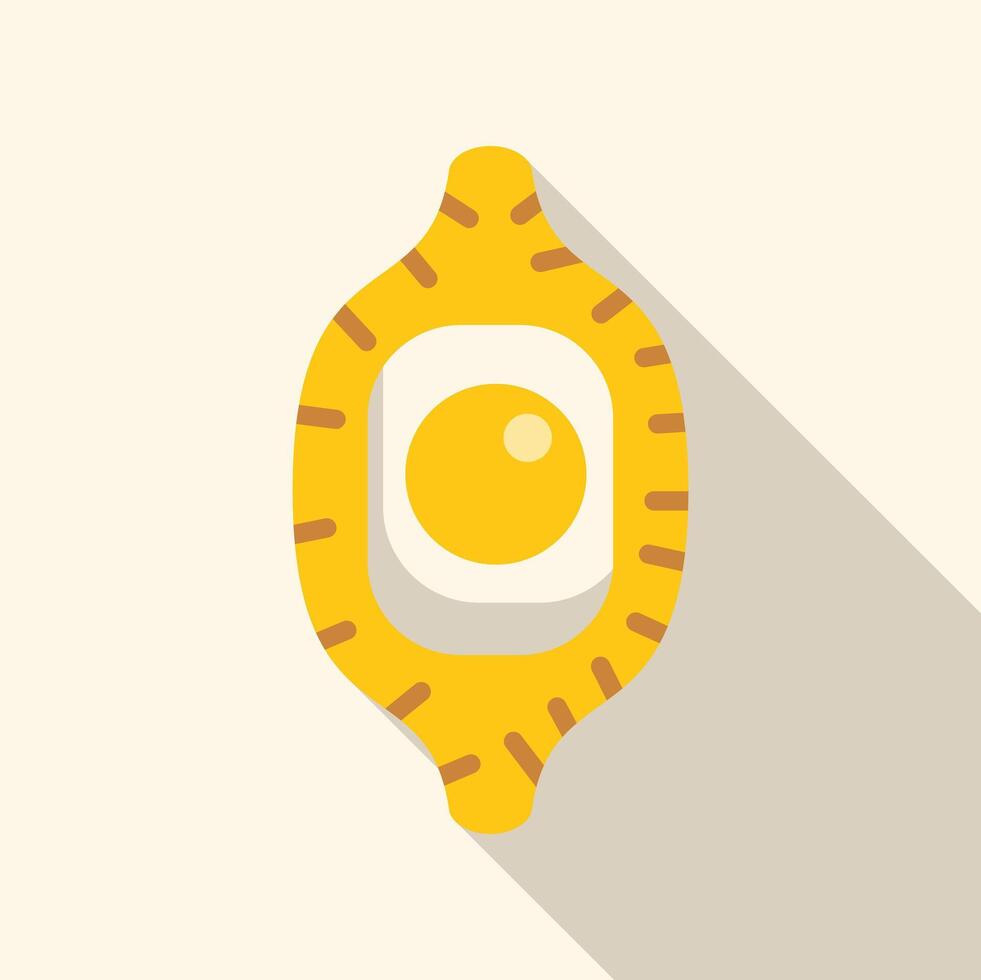 Yellow lemon fruit showing segments illustration vector