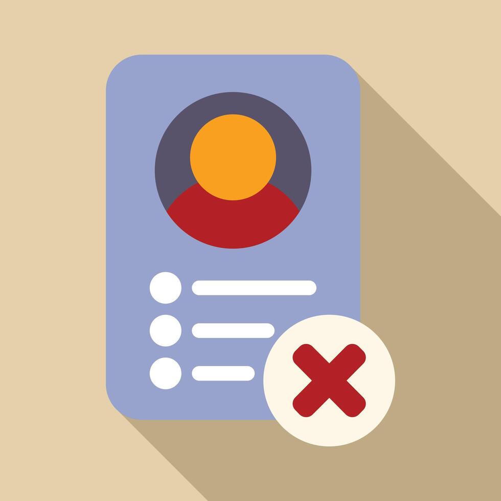 User profile being deleted, access denied, invalid profile, cyber security concept vector