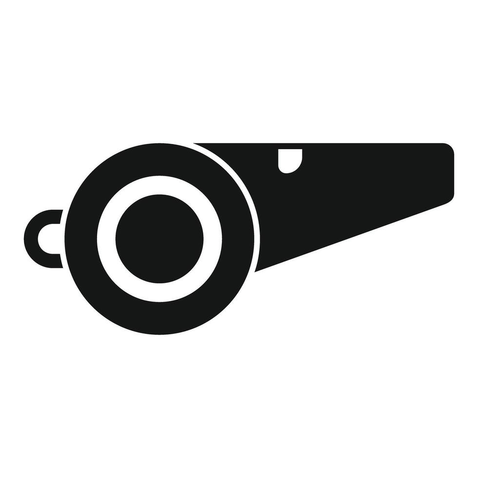 Classic whistle icon showing authority and sound vector