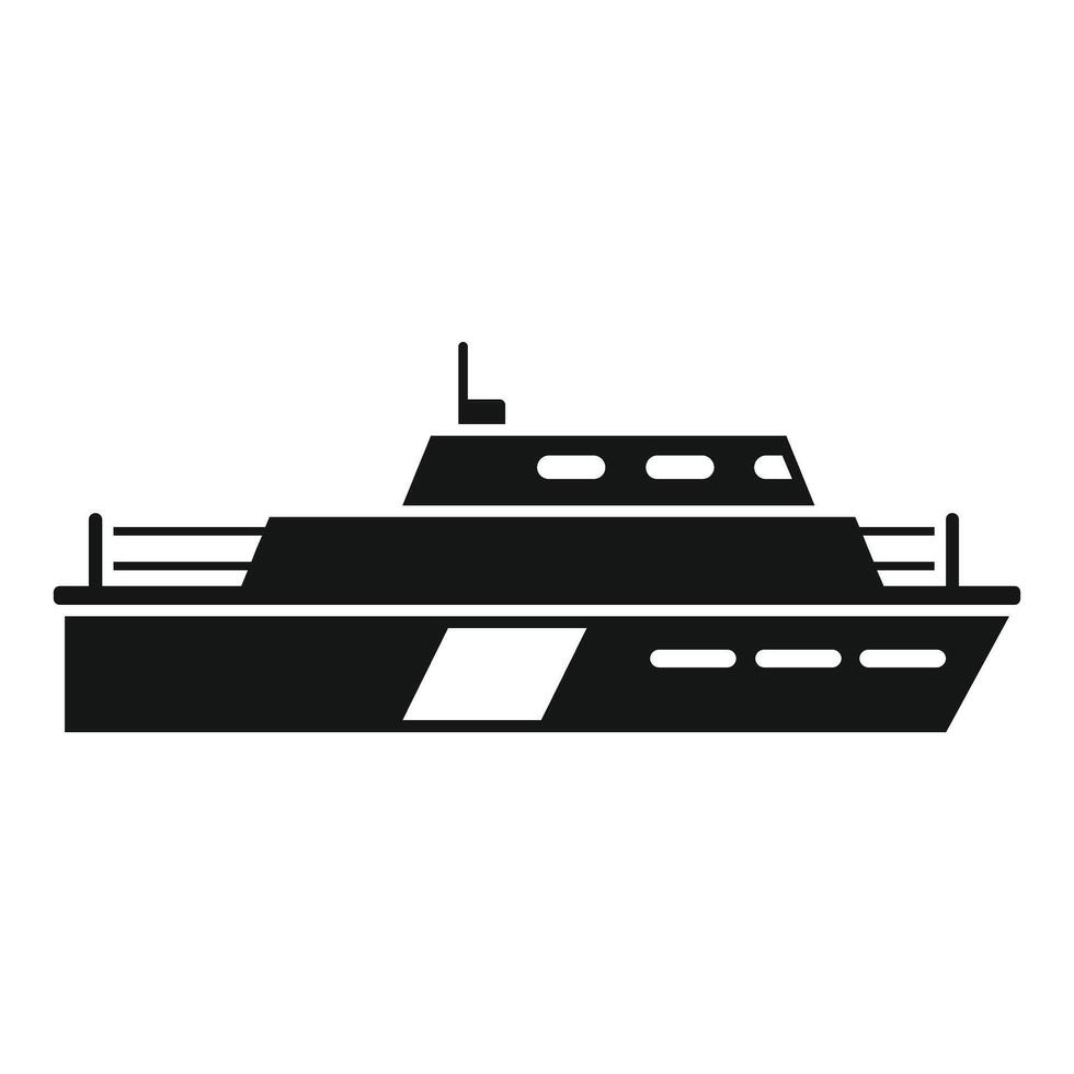 Modern patrol boat patrolling the coastline vector