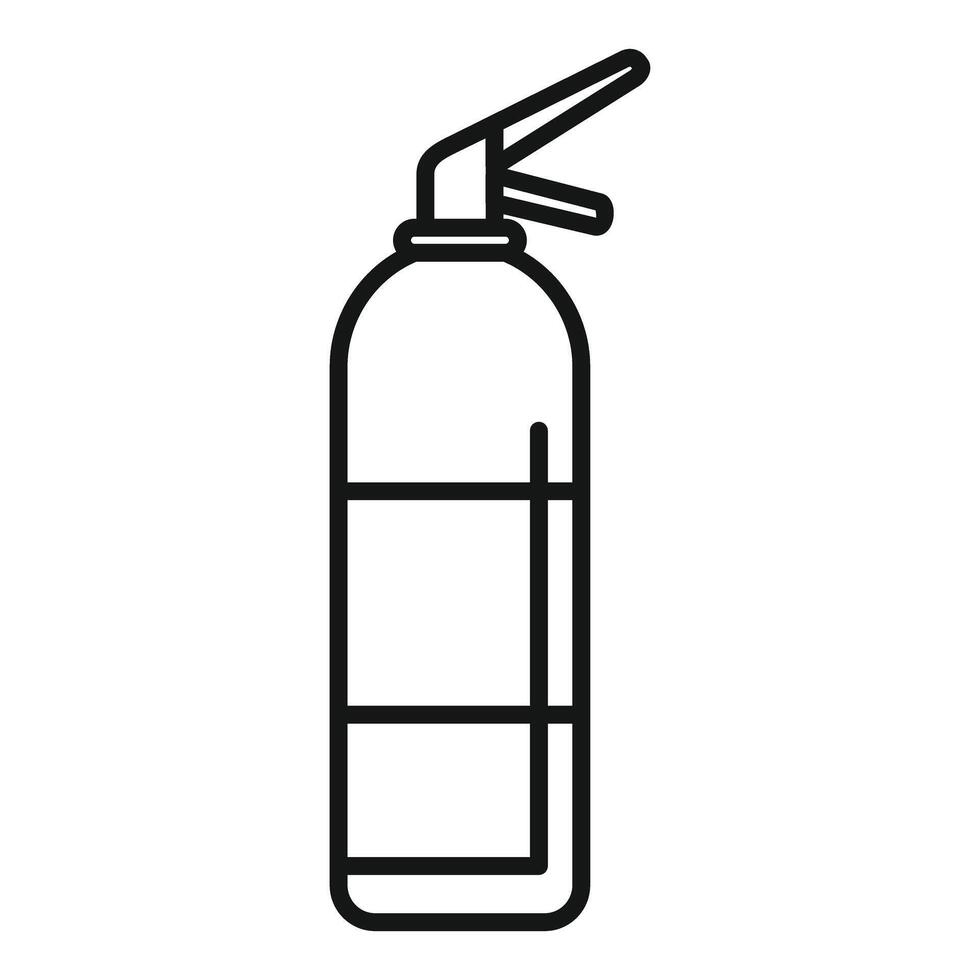 Fire extinguisher icon showing protection from fire hazard vector